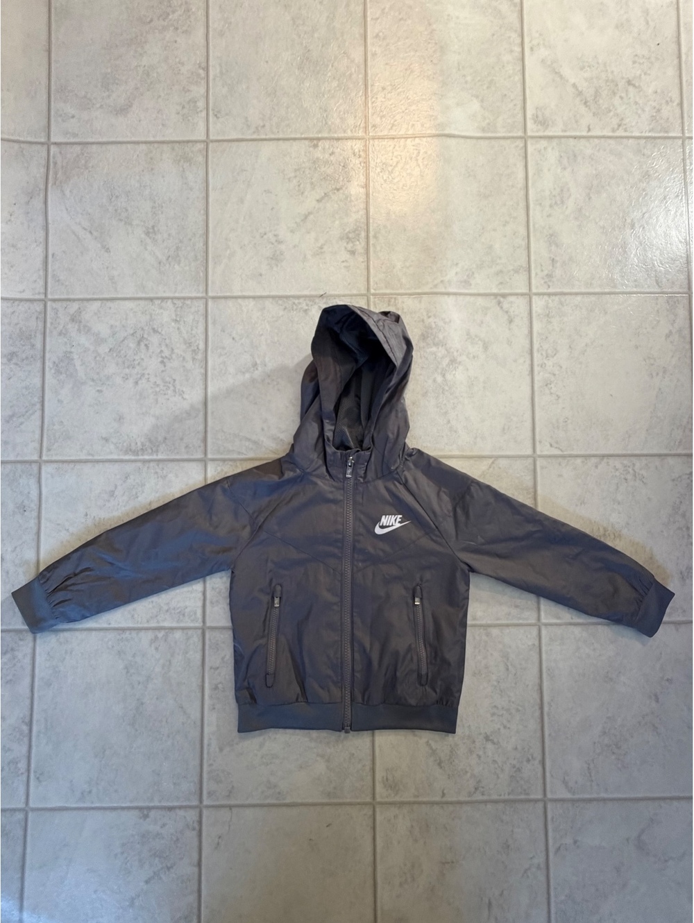 Nike toddler gray zip hoodie